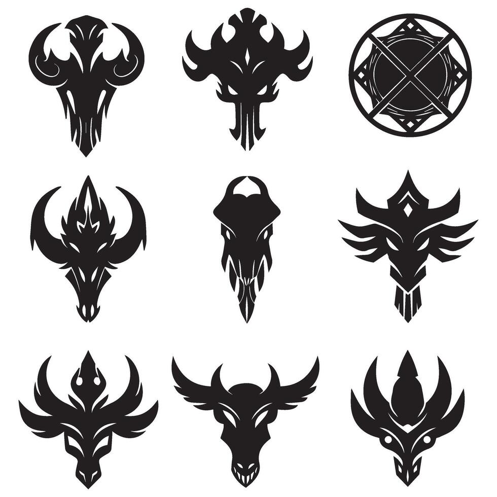 A Beautiful and Aesthetic Collection of Nature Abstract and Symbolic Icons Perfect for Graphic Design Enthusiasts vector