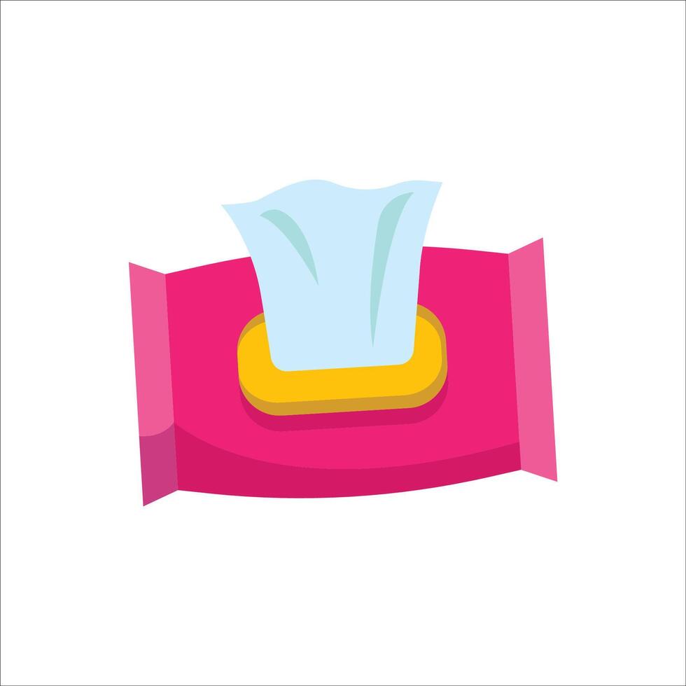 Convenient Wet Tissue Pack vector