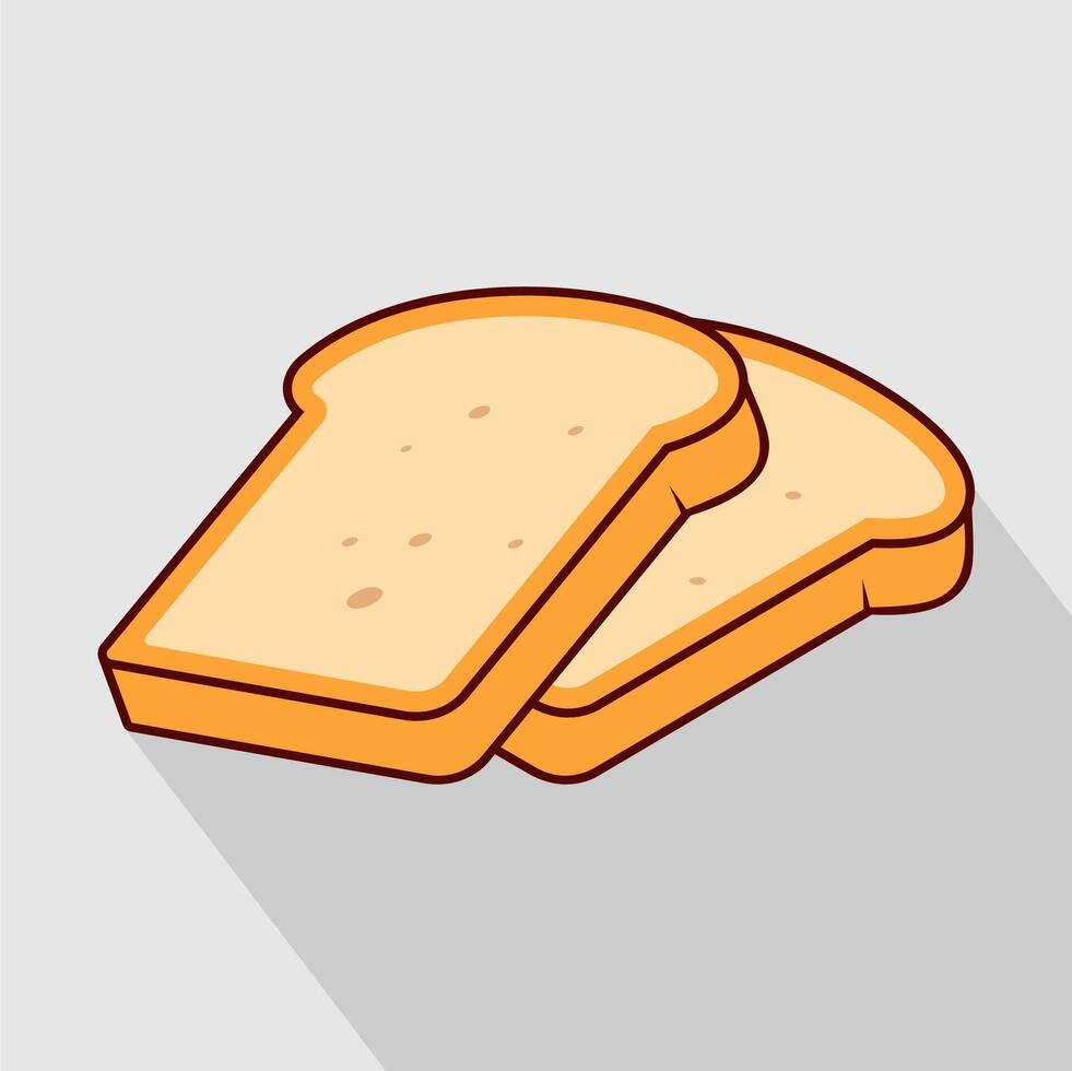 ready to eat bread vector