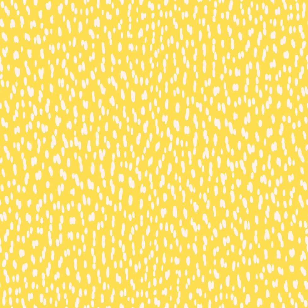 Sunshower Drizzle Pattern in Warm Yellow with Delicate White Speckles vector