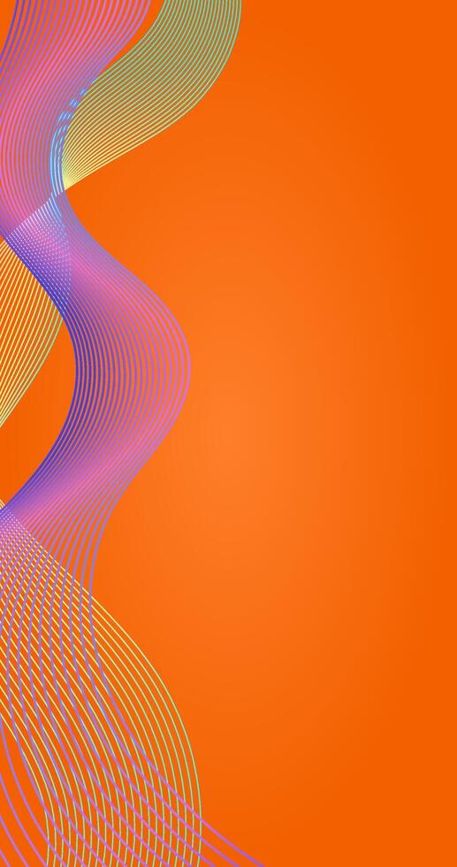Abstract background with colorful waves illustration for graphic design. vector