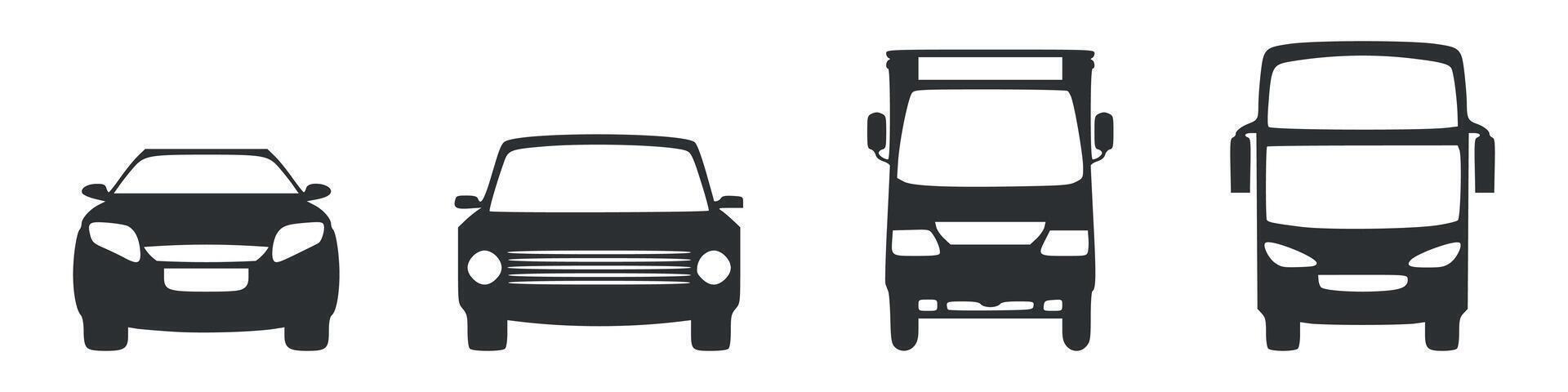Car icon set sign symbol. illustration. vector