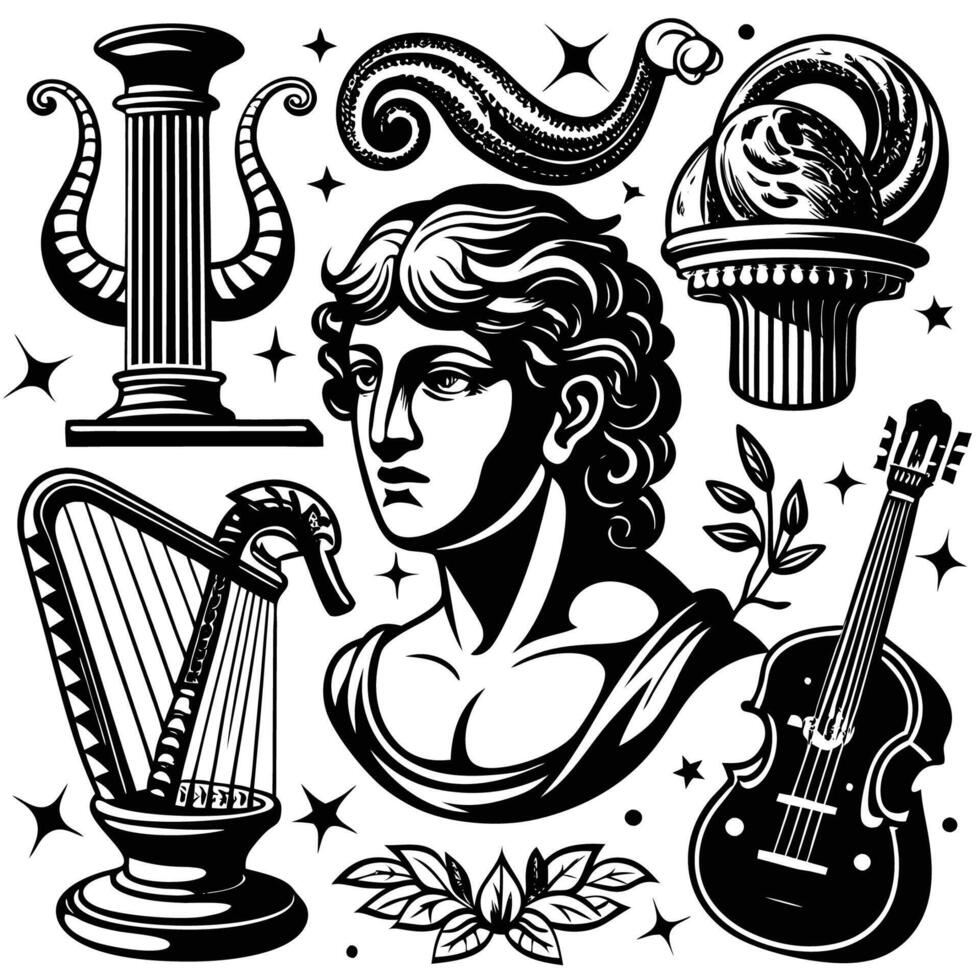 Intriguing Sculptures Displayed at Exhibition of Classical Art vector