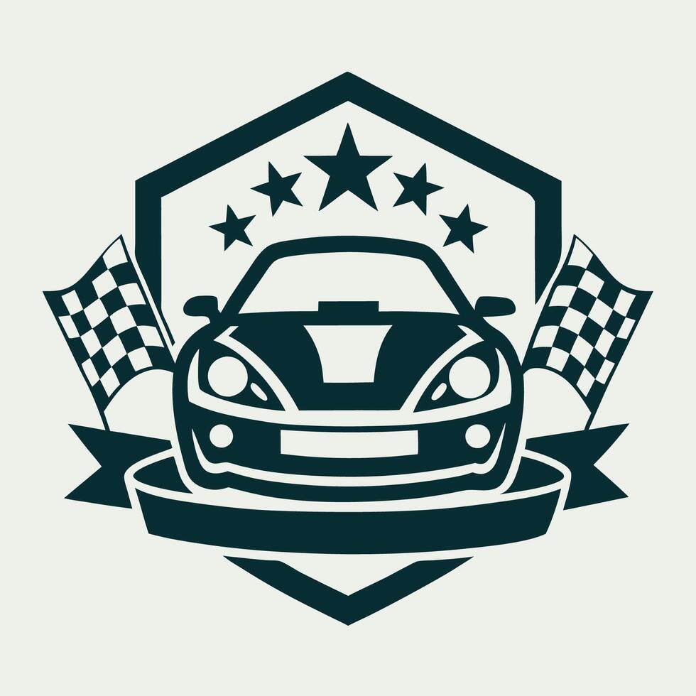 Dynamic Illustration of a Sleek Race Car Adrenaline Pumping Racecar vector
