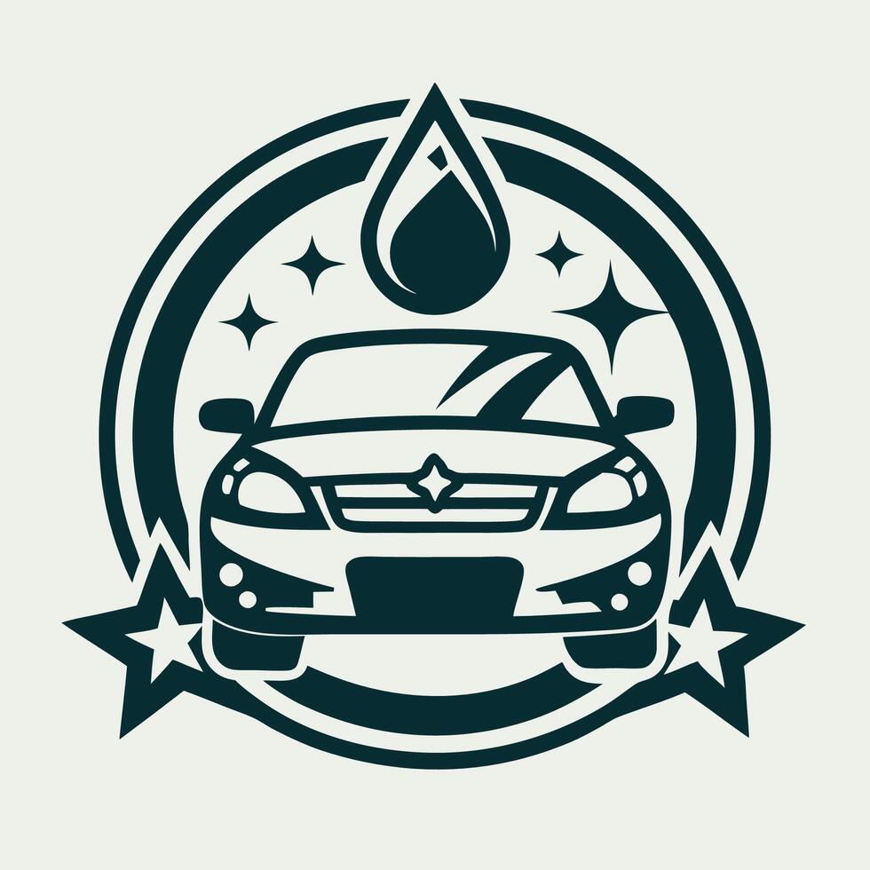 Automotive Detailing and Car Wash Logo Design Template vector