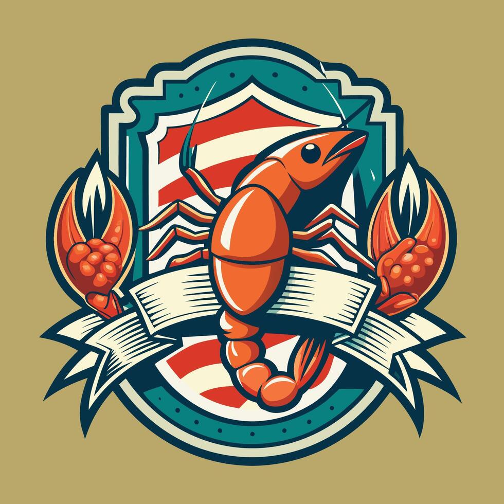Delectable Seafood Feast A Culinary Symphony of Lobster Crayfish Prawn Shrimp and Crab vector