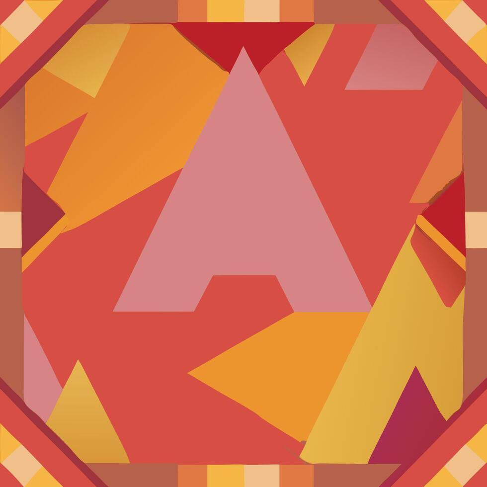 Vibrant and Playful Geometric Abstraction with Bright Color Blocks vector