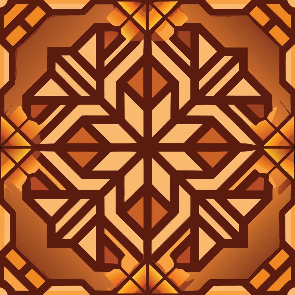 Geometric Pattern with Brown and Modern Abstract Background vector