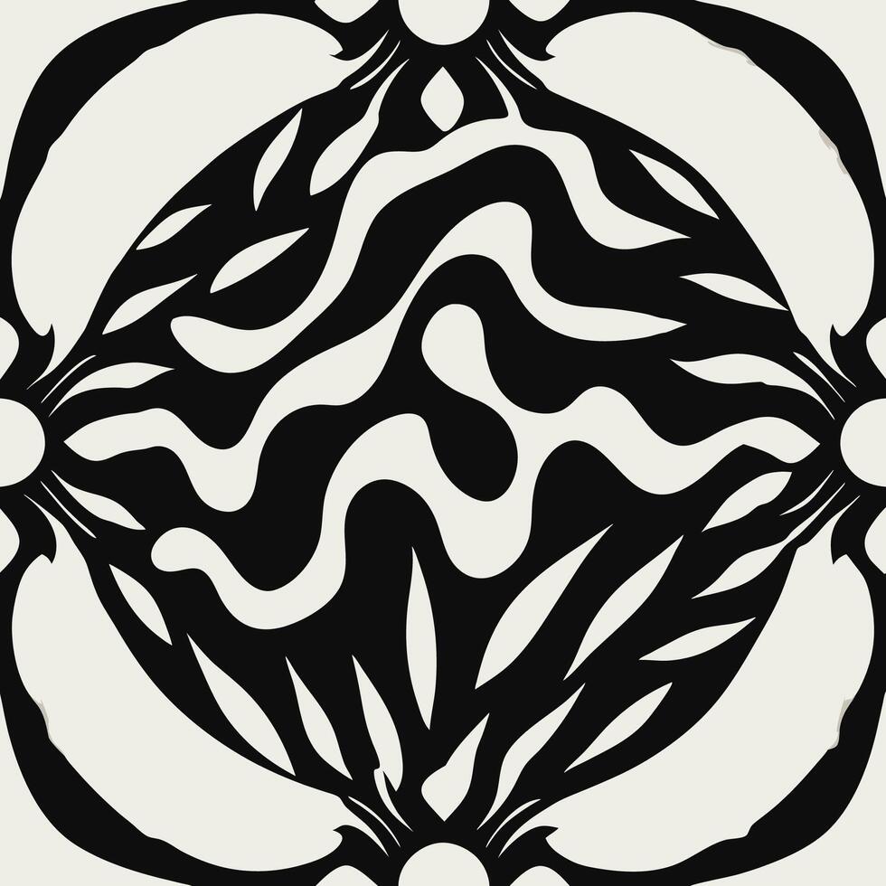 Minimalist Mid Century Hand Painted Abstract Art Canvas vector
