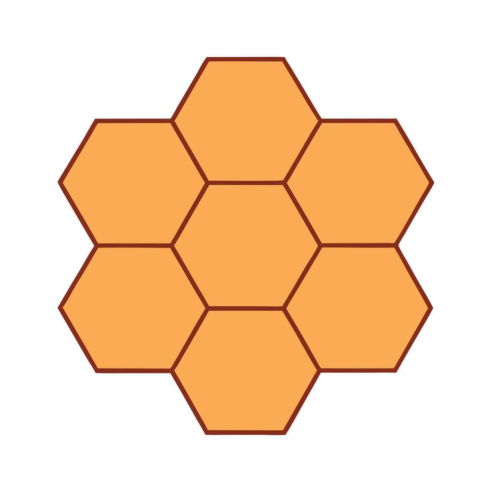 A minimalist pattern of repeating hexagons symbol on a white background. vector