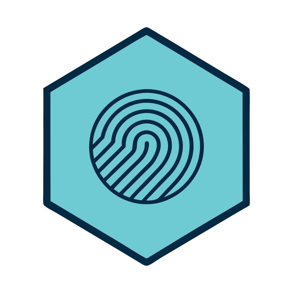 A silhouette fingerprint on a white background.2 vector