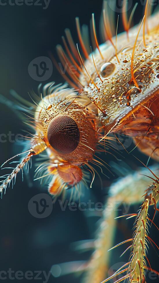 A close up of a bug with long legs photo
