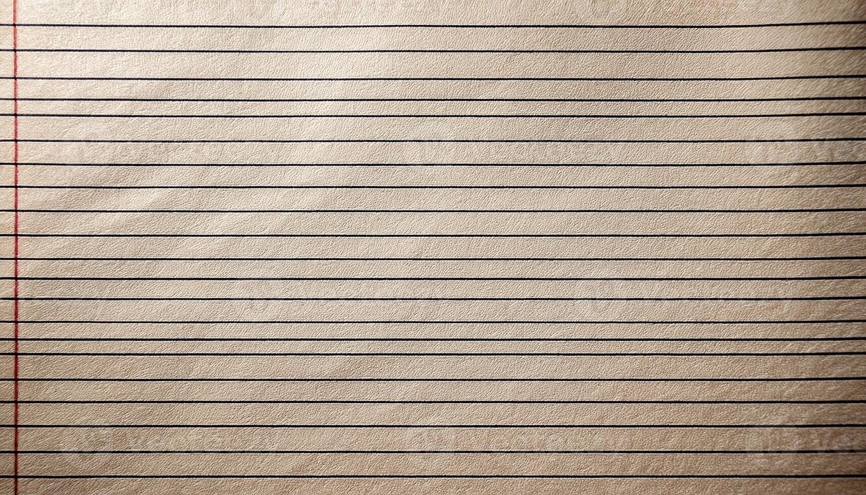 Blank Lined Paper Ready for Writing Notes, Lists, or Creative Ideas in a Classroom or Office Setting photo