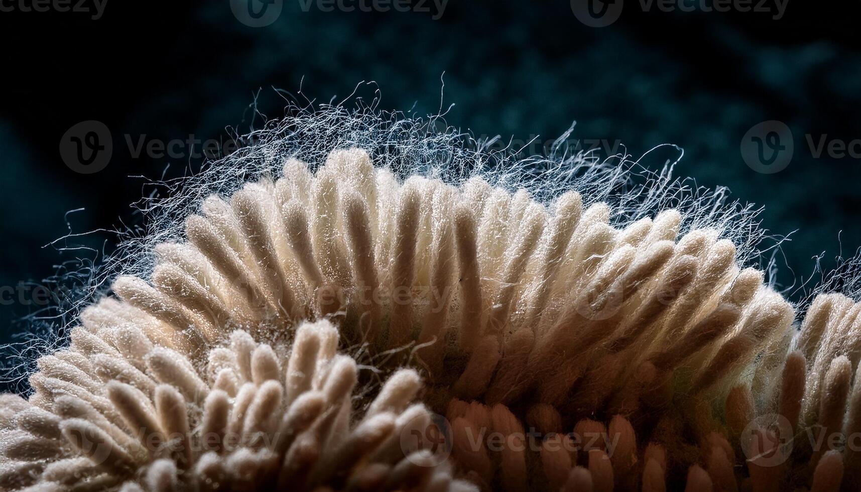 Close-up View of Coral Structure Showcasing Intricate Textures and Natural Details in Underwater Environment photo