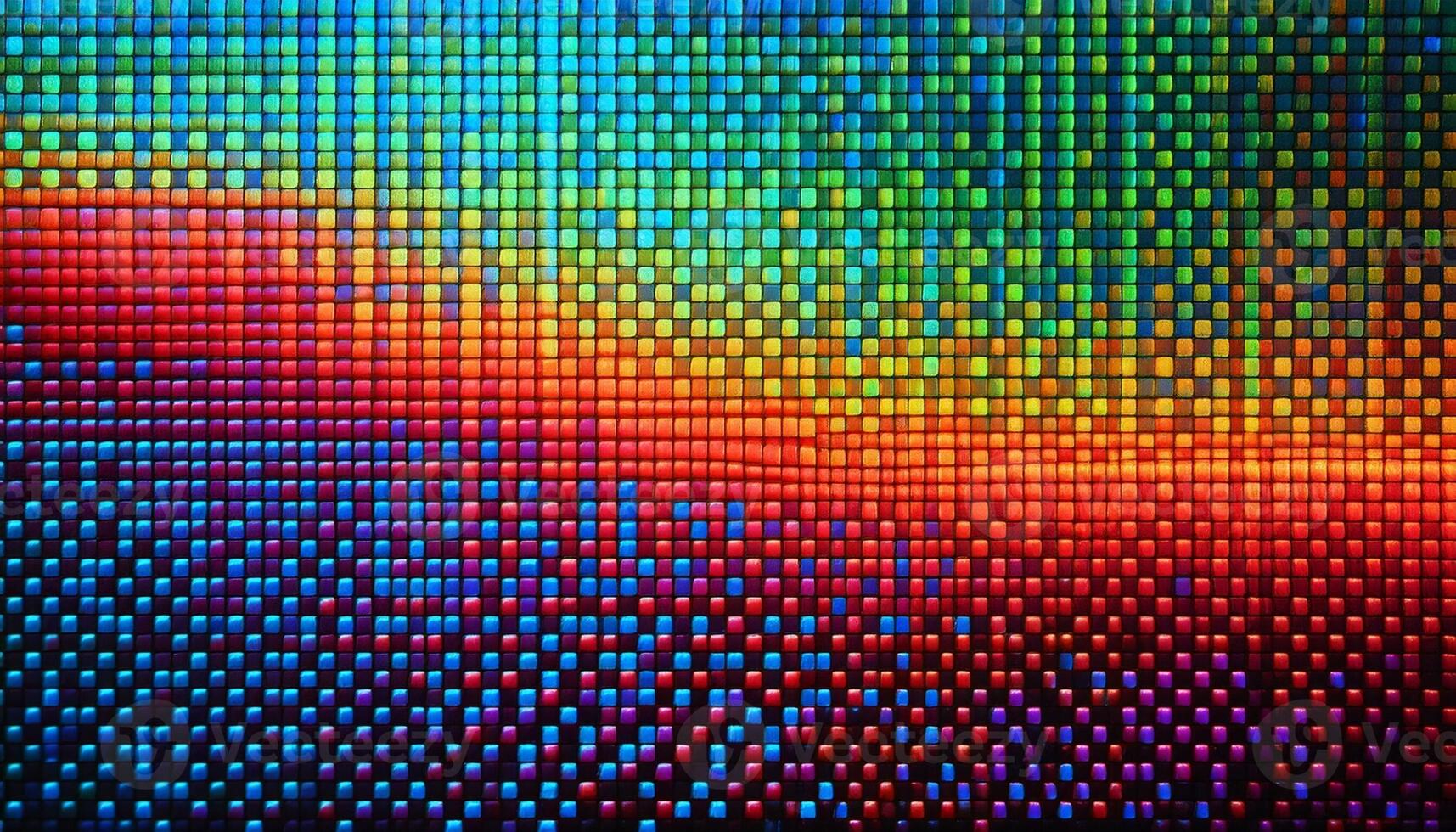 Colorful Mosaic Pattern Created With Small Tiles Reflecting a Vibrant Rainbow Spectrum During Daylight Illumination photo