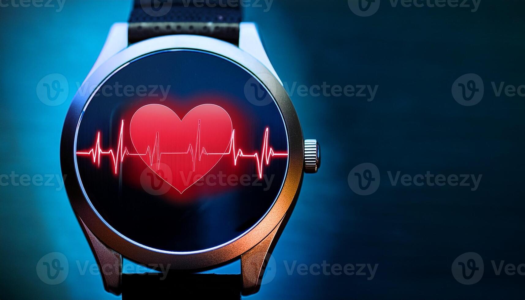Heart Rate Monitor Displays Vital Signs on Smartwatch, Showcasing Modern Health Technology in Action photo
