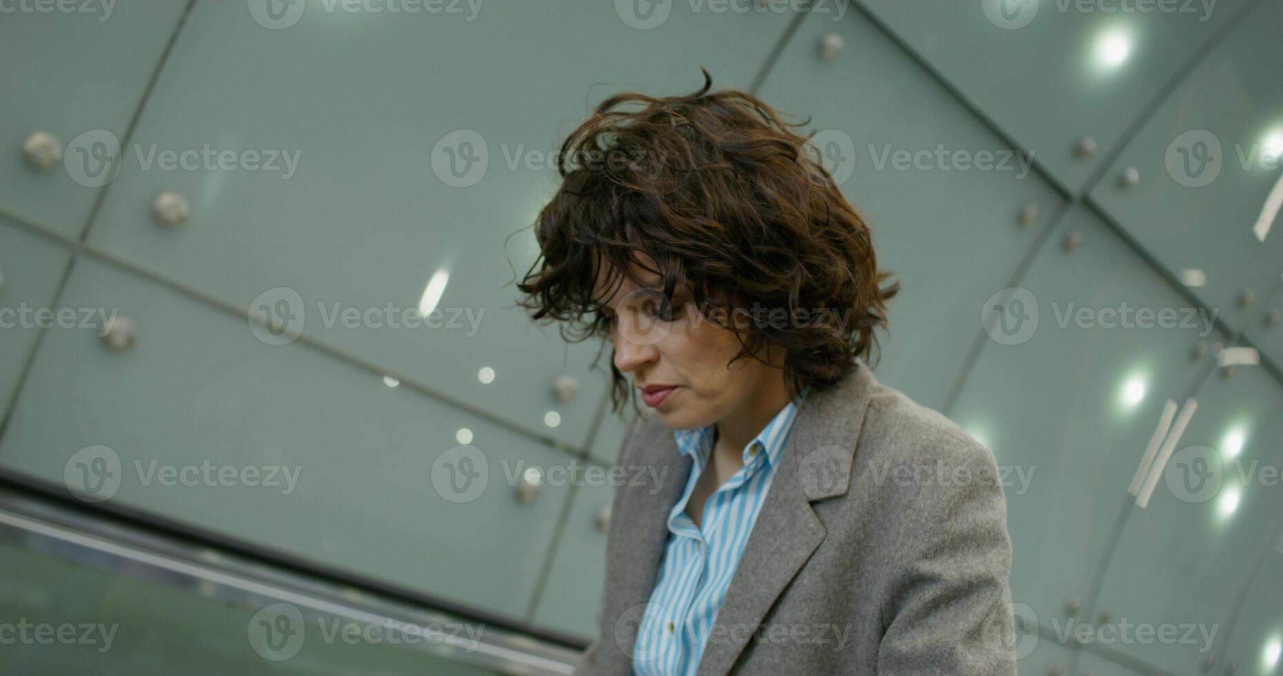 A woman in a suit jacket photo
