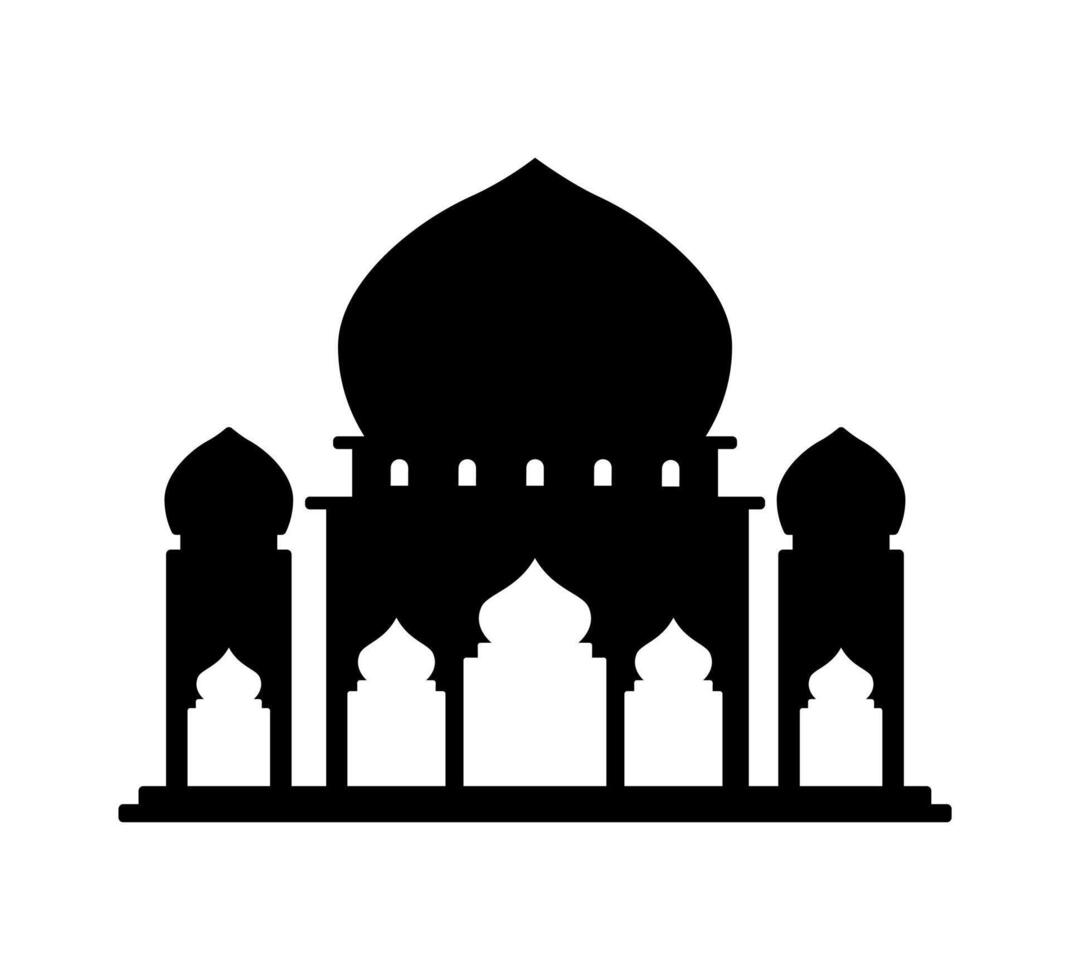 Islamic Mosque Silhouette vector