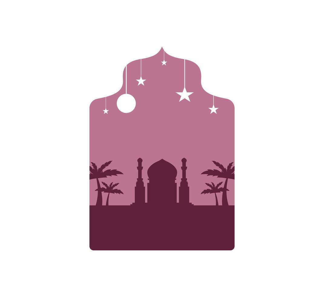 Ramadan Mosque Silhouette vector