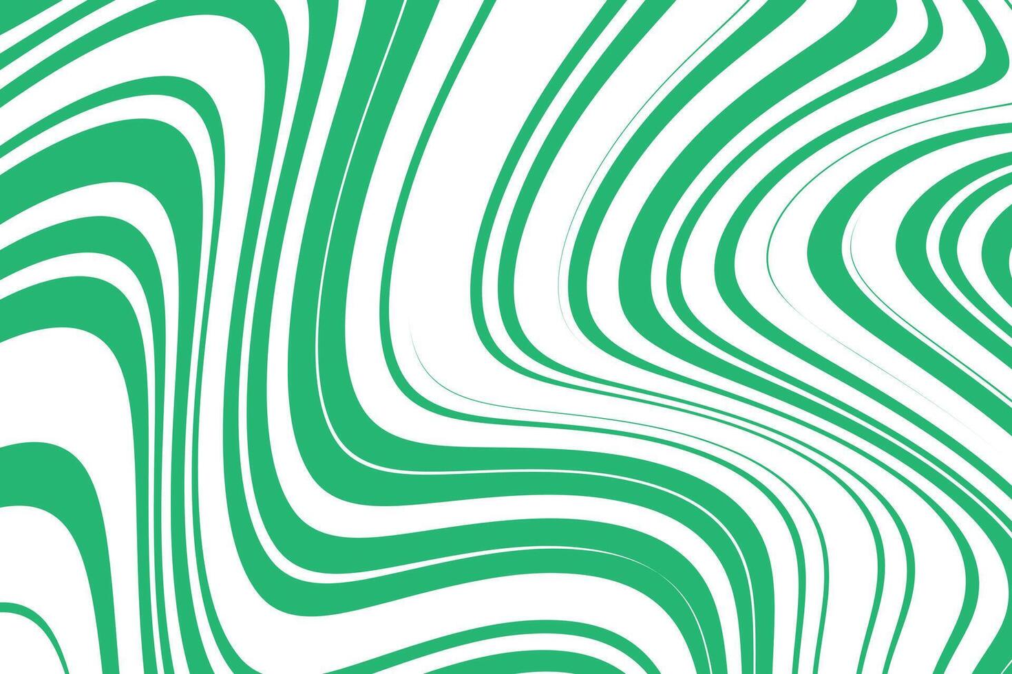 simple abstract white color creative thin to thick wavy line pattern on green background abstract green wave pattern vector