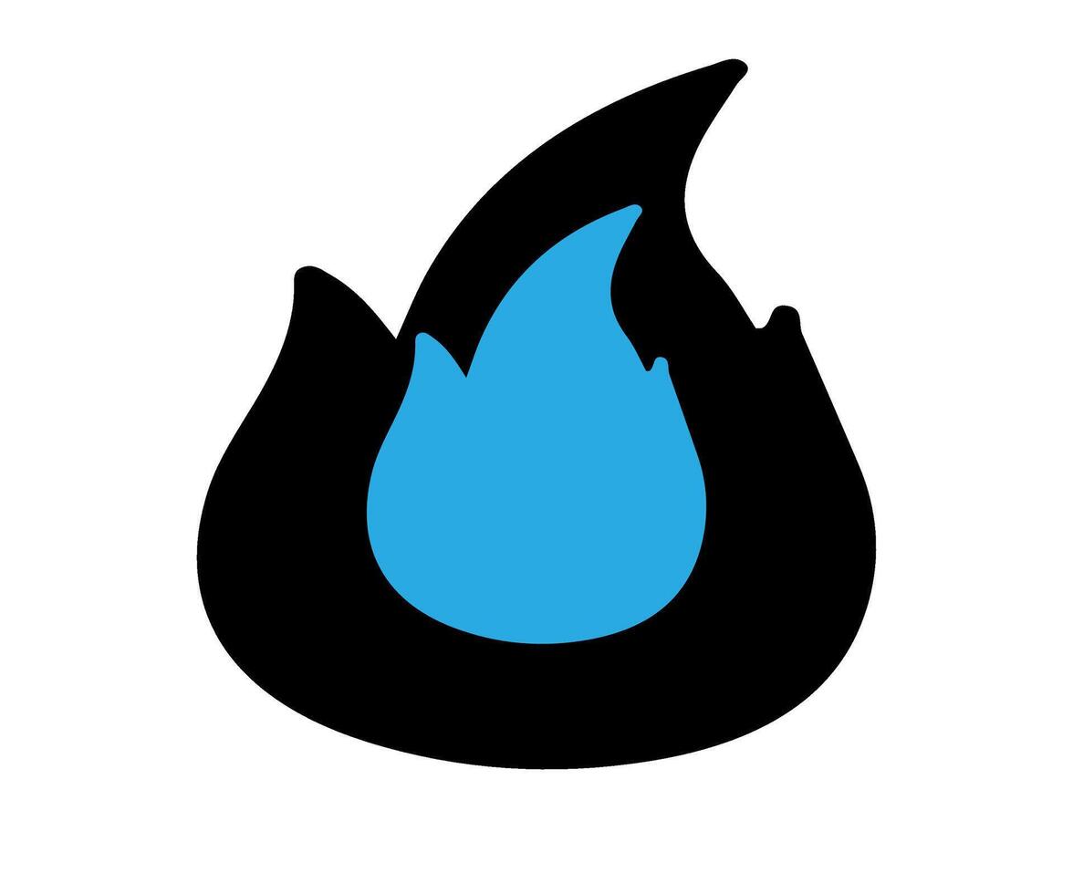 a fire icon logo vector