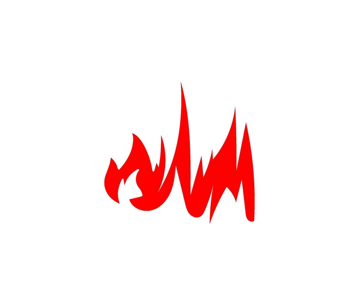 a fire icon graphic design vector
