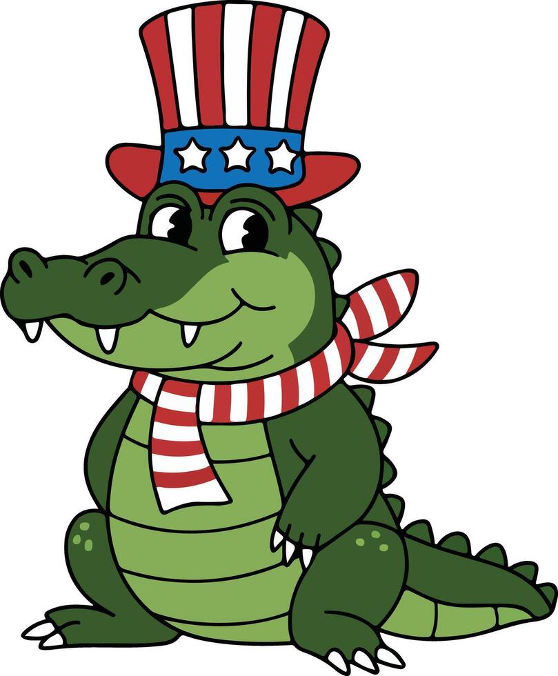 Celebrating 4th of July vector