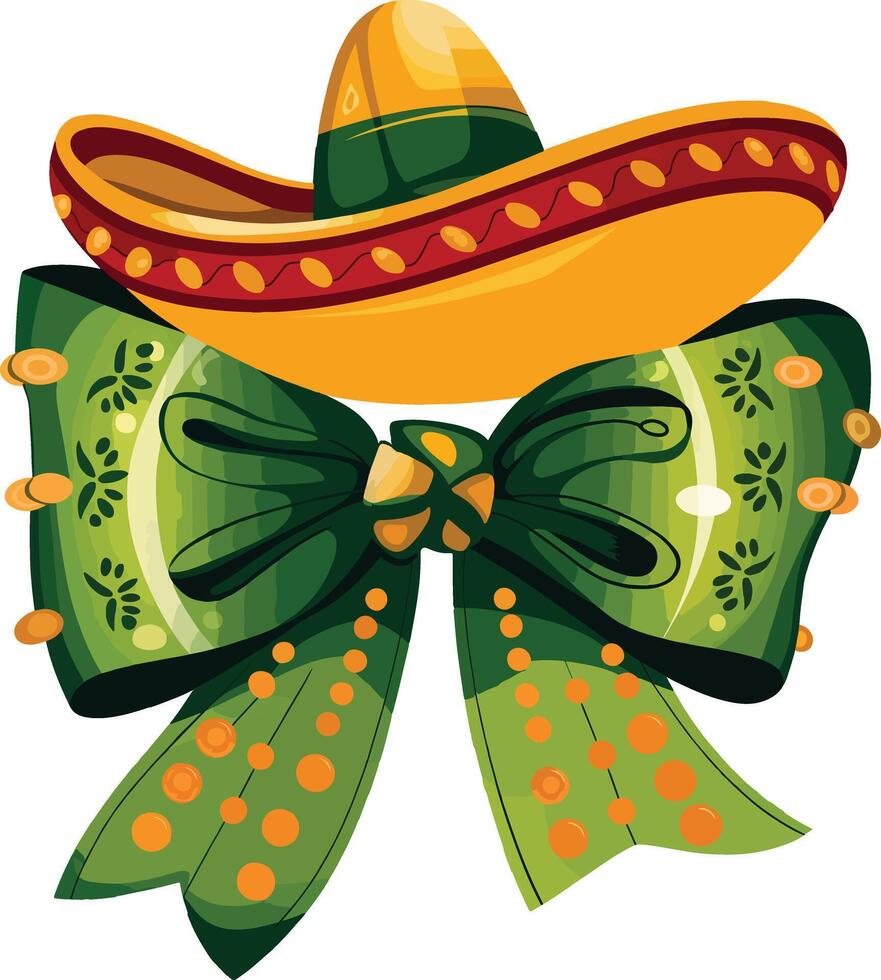 Cinco de Mayo mexican festival hat design vector