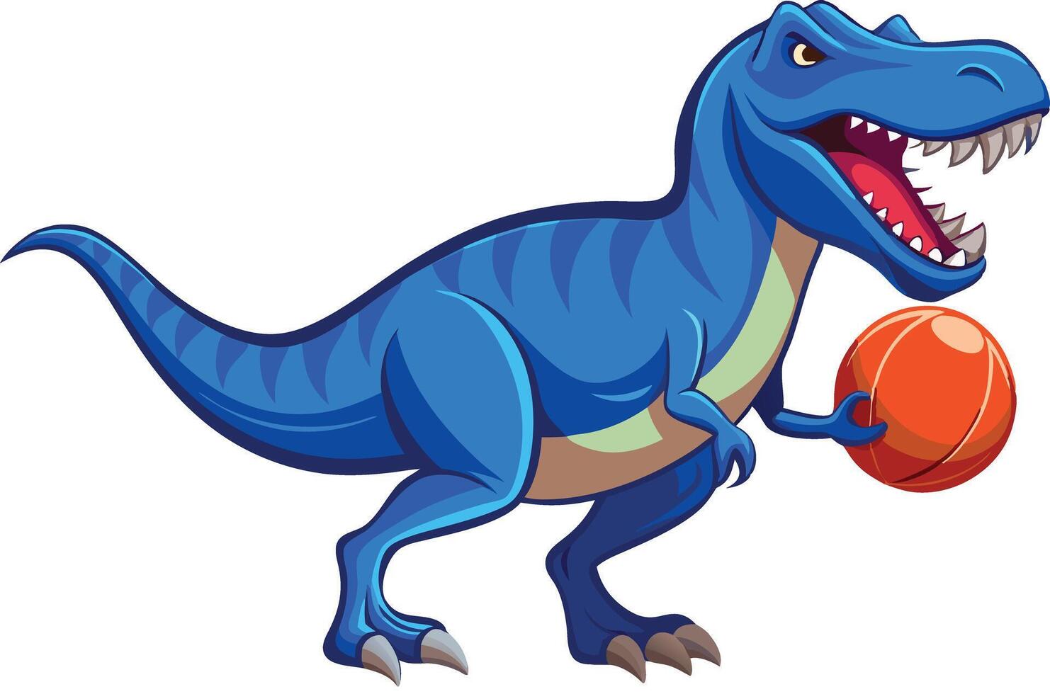 TRex Dinosaur American Football Player vector