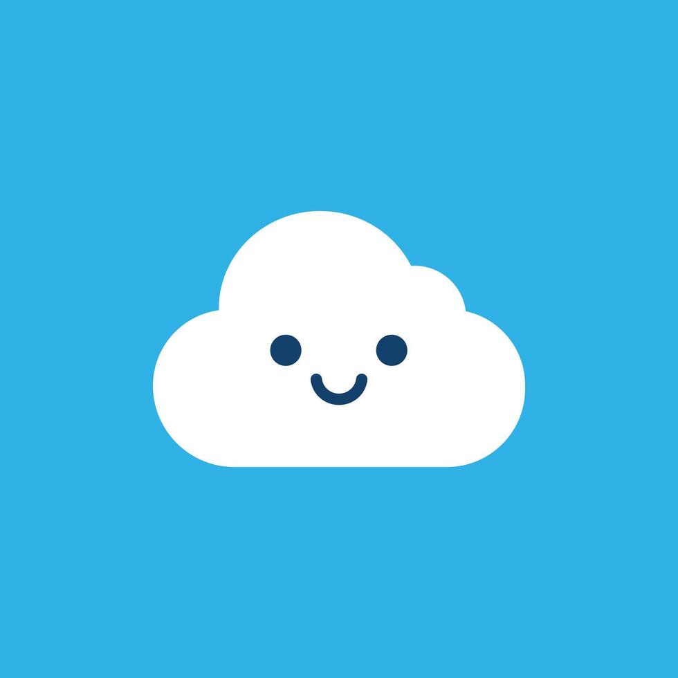 a cloud in sky vector