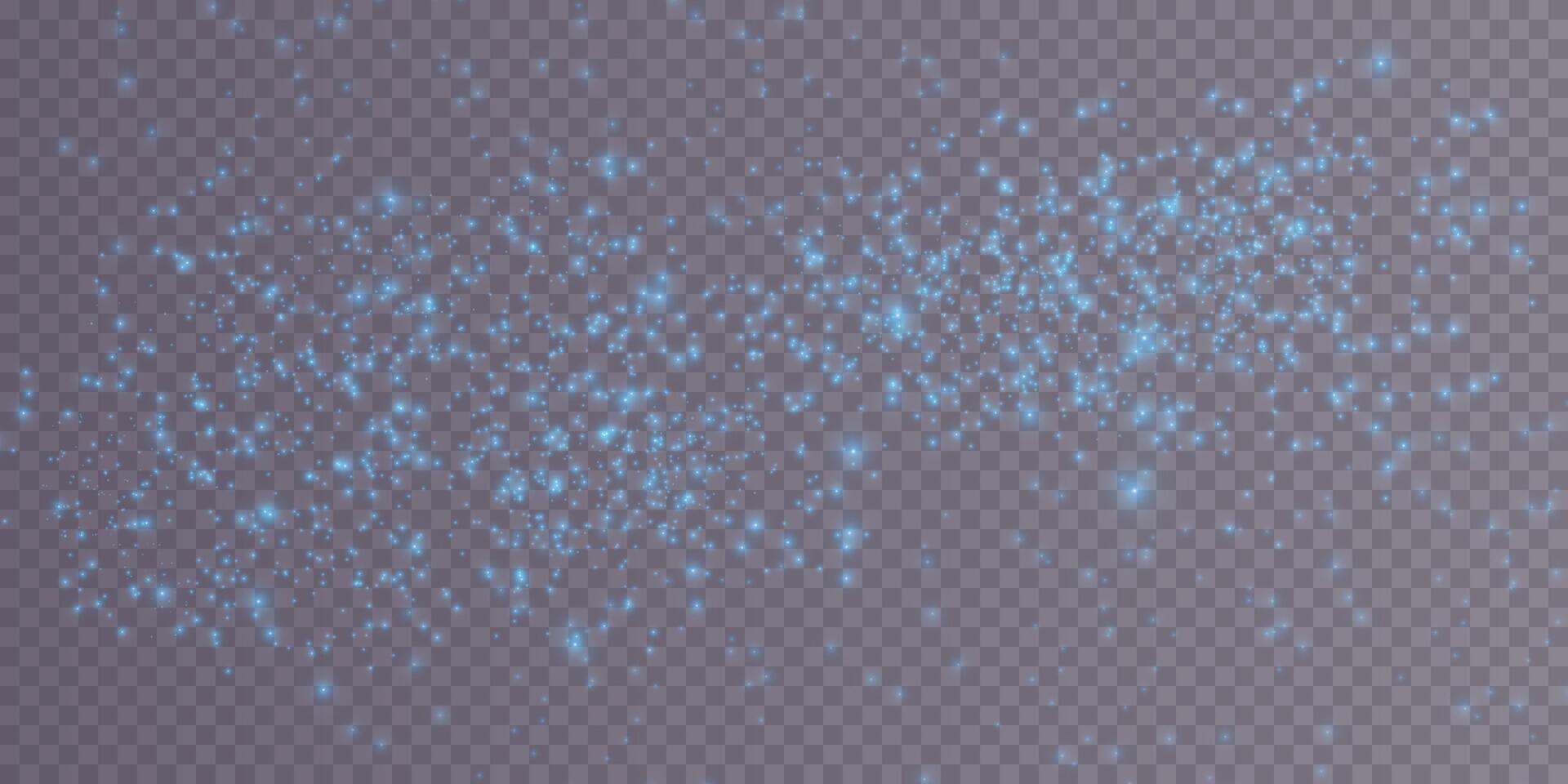 Blue glitter particles create a magical effect that captivates the eye and imagination, drawing one into wonder vector