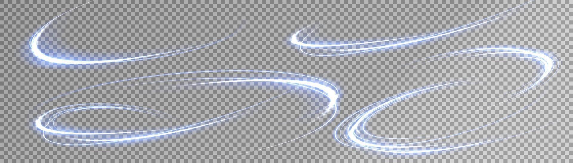 Experience the exquisite elegance of swirls of light gracefully dancing vector