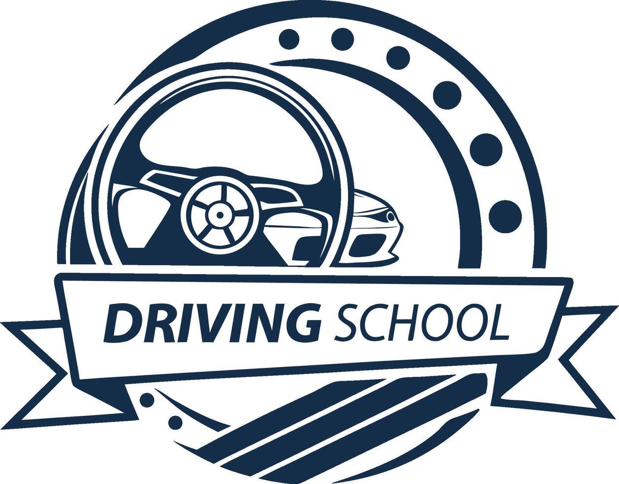 template Steering wheel logo vector