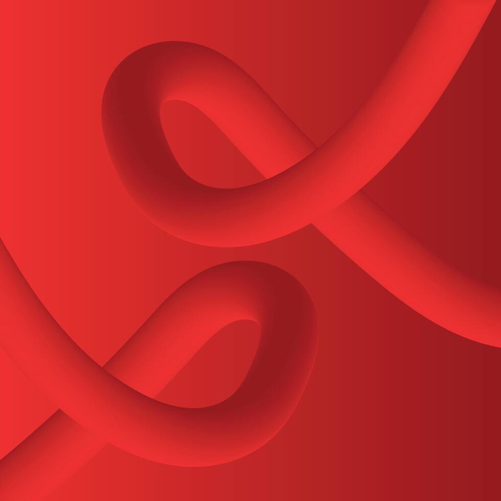 Modern Red Abstract Background with Dynamic Red Gradient Shapes. Pattern with Squiggle Gradient Elements. vector
