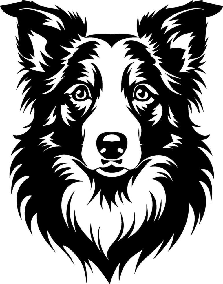 Stylized Dog Face Silhouette Vectors for Pet Branding