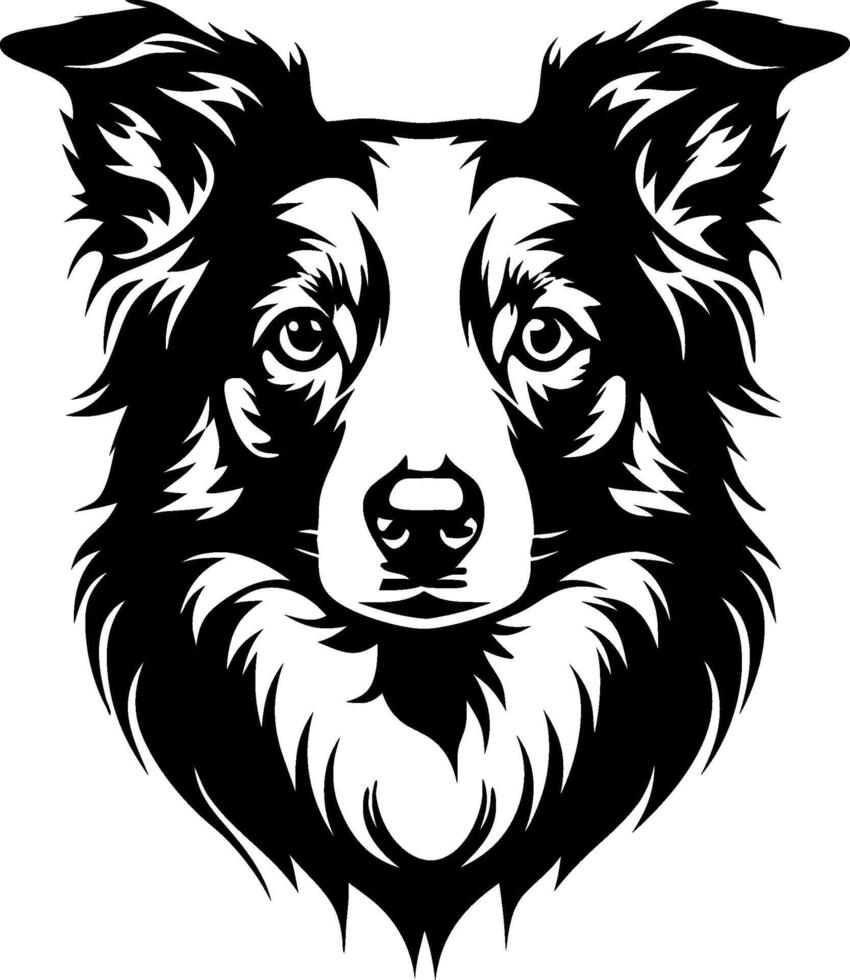 Minimalist Dog Head Silhouette Vectors Art for Icons Designs
