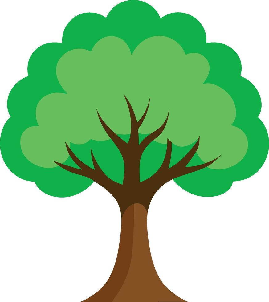 Fairy Tale Style Tree Vectors Illustration, Beautiful and Detailed