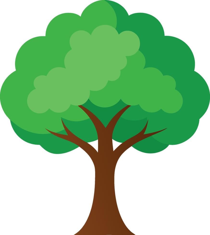 Fantasy Forest Tree , Artistic and Unique Cartoon Style vector