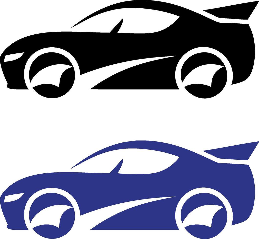 Flat Sports Car Vectors Icon, Ideal for Digital, Print Use