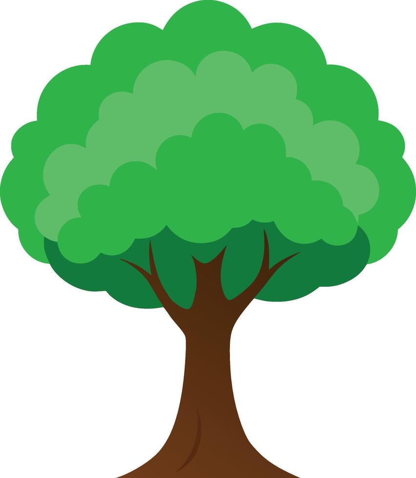High-Resolution Leafy Tree Cartoon Vectors for Commercial Use