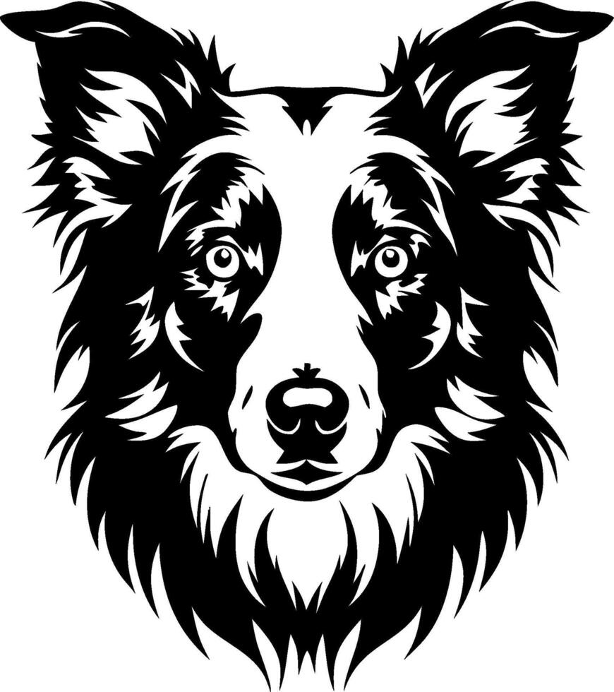Detailed Dog Head Silhouette Vectors for T-Shirts, Merchandise