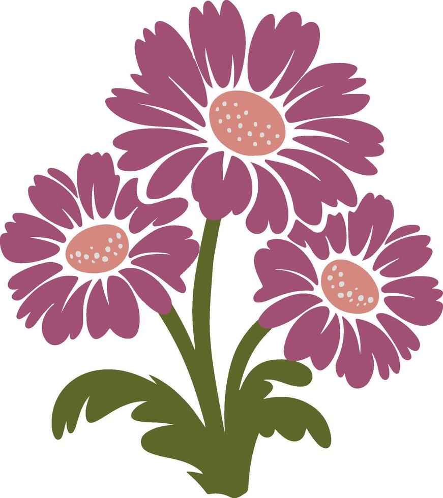 Purple Daisy Vectors Art, Icons, and Graphics