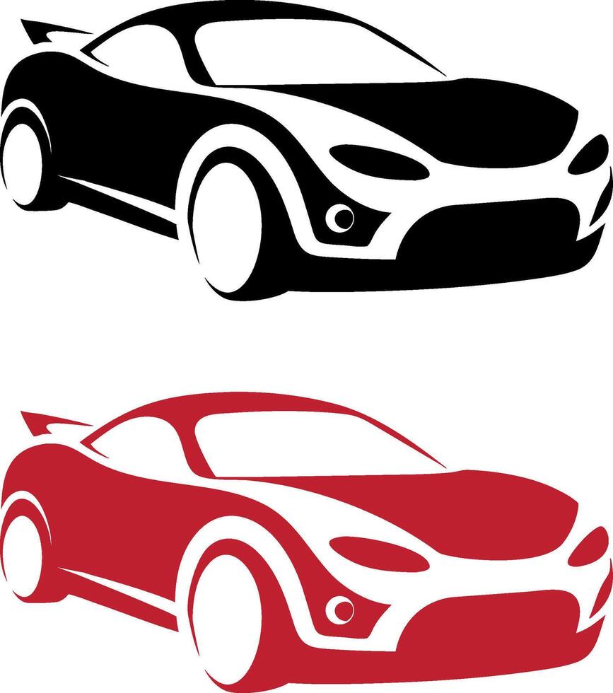 Minimalist Sport Car Vectors Icon, Clean and Elegant Design