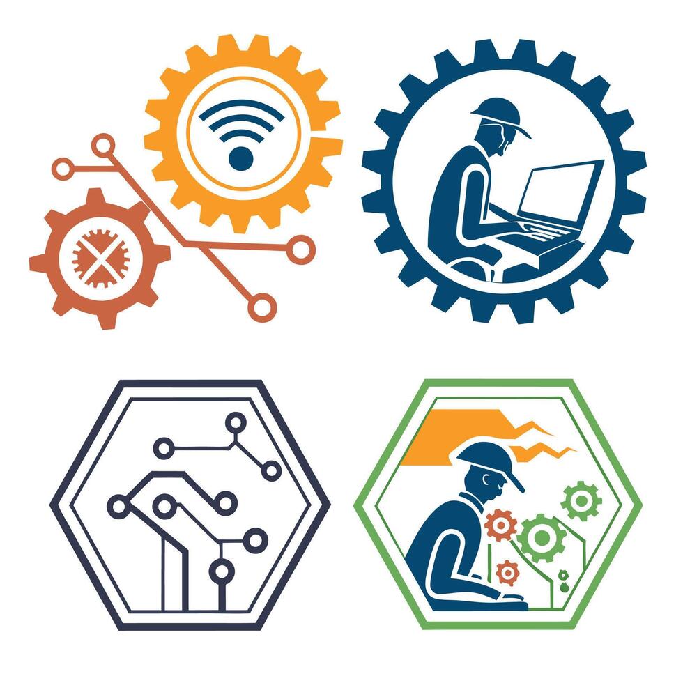 Illustration of technology icon vector