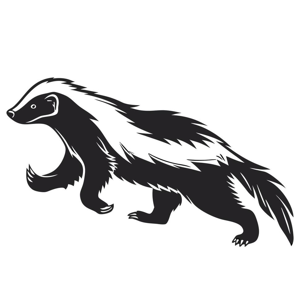 Black And White Skunk Design vector