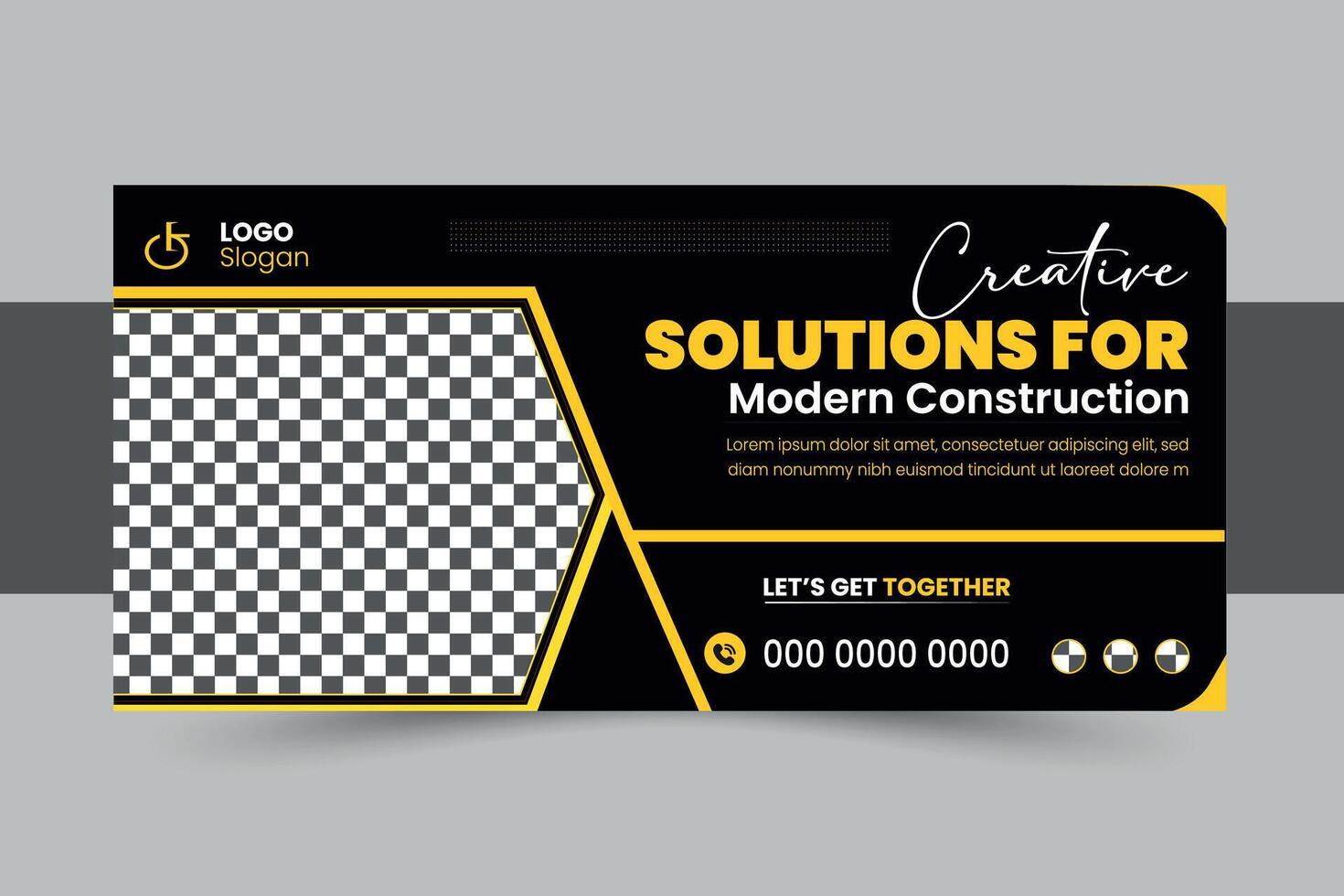 Bill Board Banner Design vector