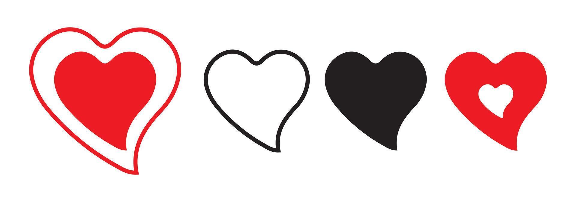 Design element for love concept vector