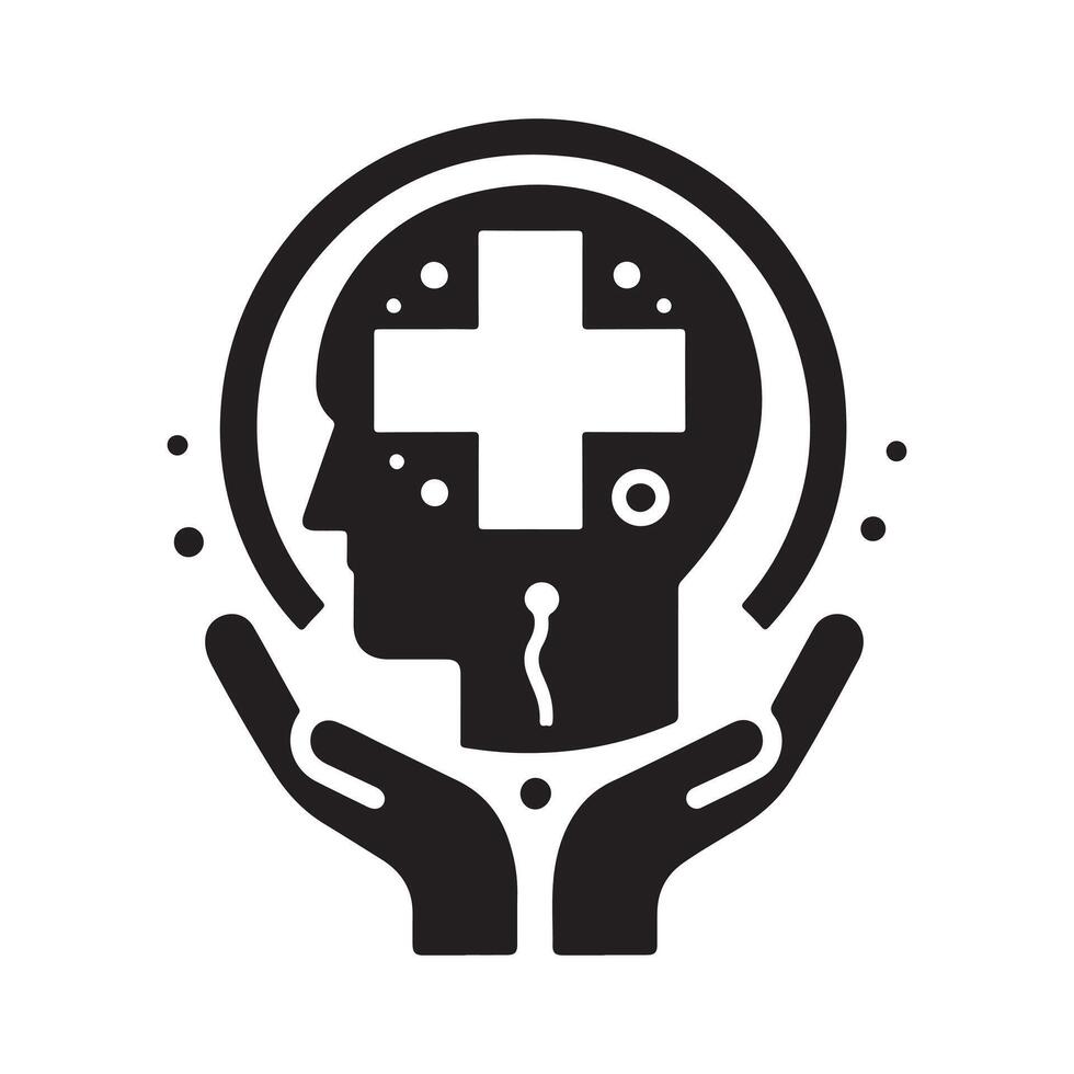 Medical Icon Logo Silhouette for Websites and Apps vector
