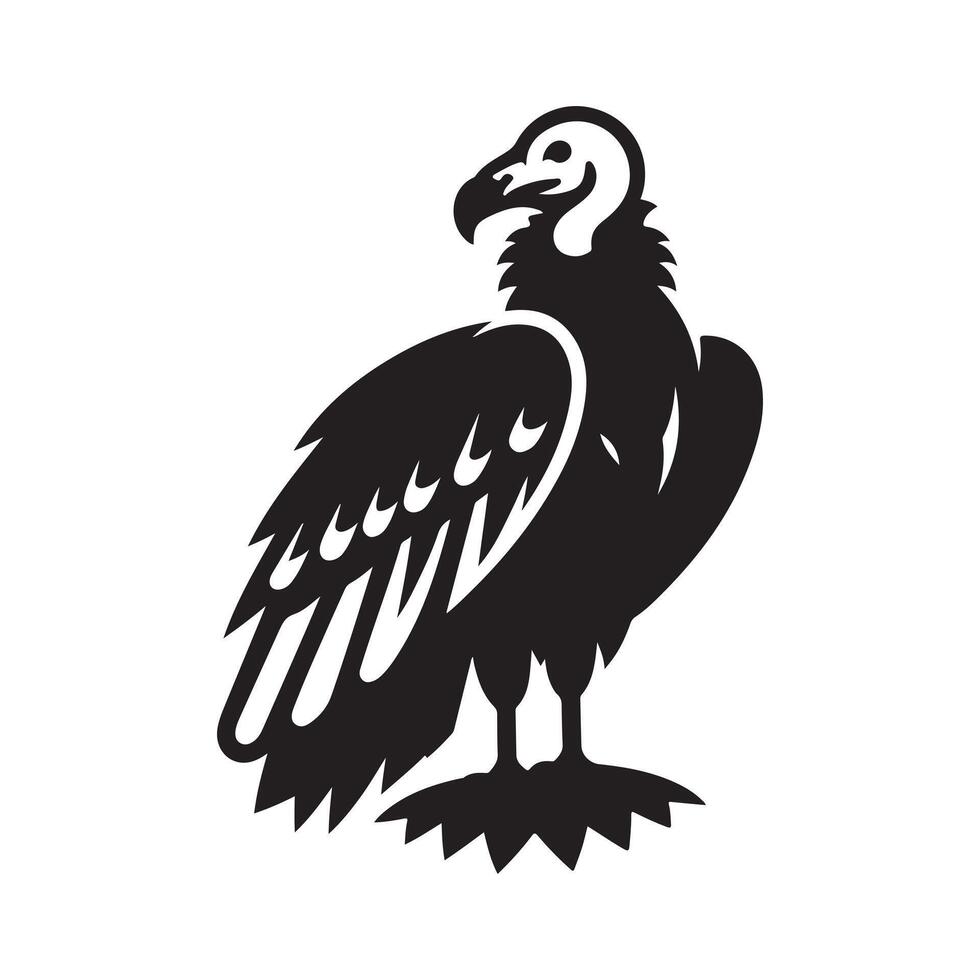 High-Quality Turkey Vulture Silhouette for Branding vector