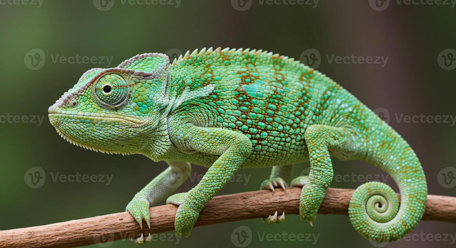 Endemic chameleon of Madagascar photo
